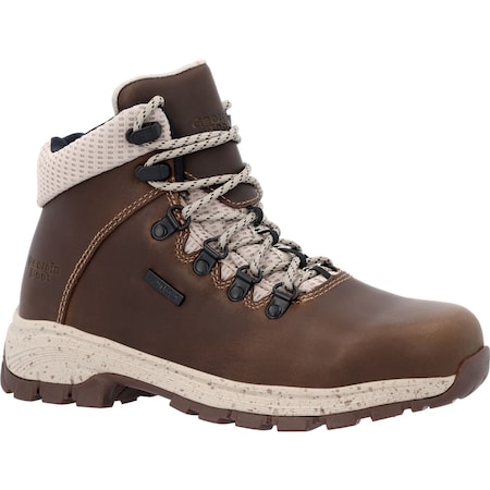 Georgia Boot Eagle Trail, Women's 5 in Alloy Toe Hiker Work Boot, Brown, 11, M, GB00556 GB00556  M  110